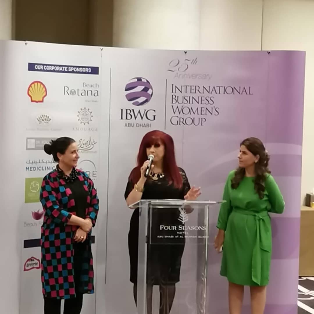 SEP 10 "Tremendous job as always by @gjonian and @ibwgabudhabi for setting off the fall networking season right with leaders in the women's business community."