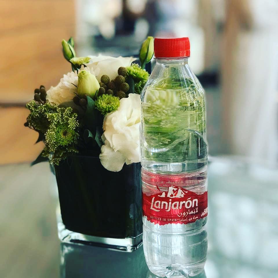 The beauty of pure natural mineral water can be found in flowers.