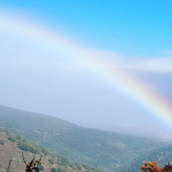 Beautiful rainbow over Lanjarón city and surroundings. Thank you @juz_jestem_tutaj for this breath taking picture.
